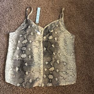She + Sky snakeskin tank - M